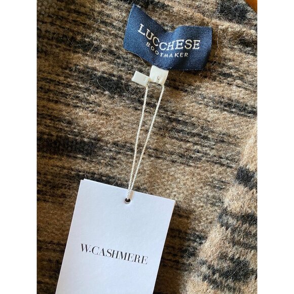 Lucchese W.Cashmere Doreen Tiger Print Alpaca Wool Open Cardigan Sweater Size L - Picture 4 of 9